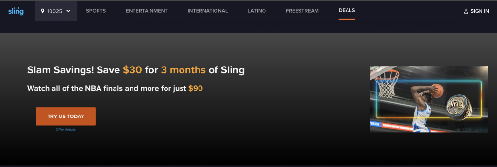 Sling TV Deals $50