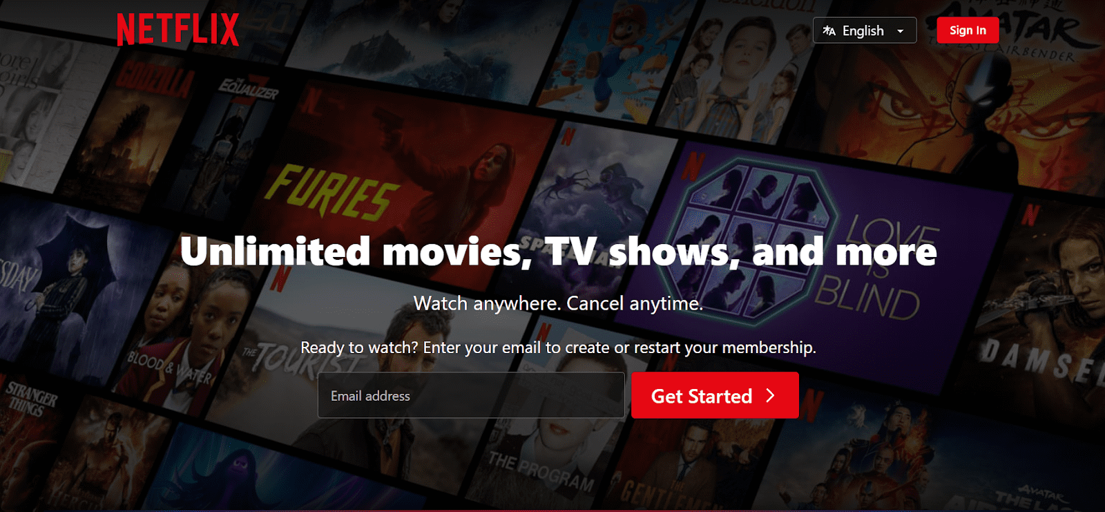 Netflix Homepage