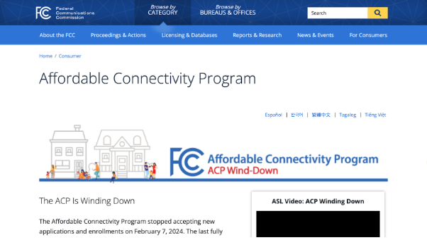 Affordable Connectivity Program