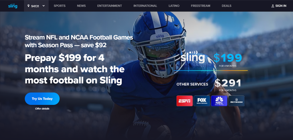 Sling Tv $199 discount