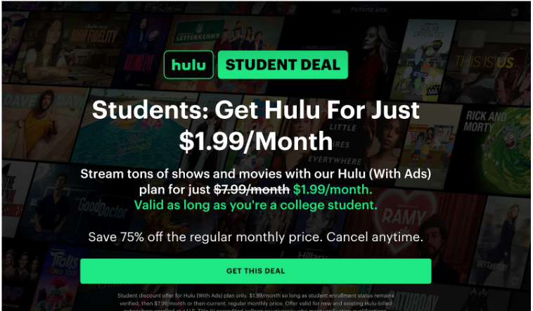 Hulu Student Discount