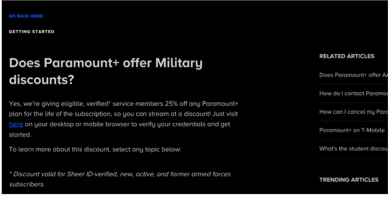 Military Discounts
