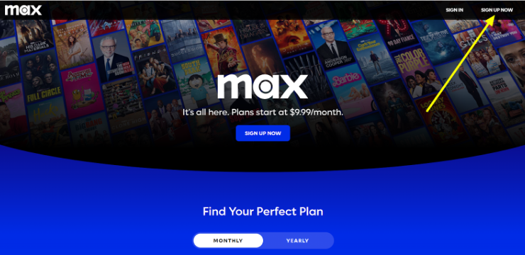 official HBO Max website