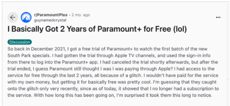 User Reviews On Paramount+ Free Trial