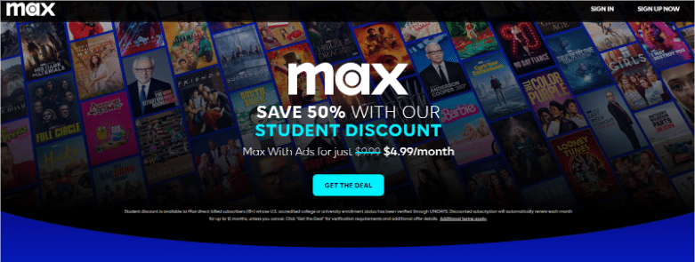 HBO Max Student Discount