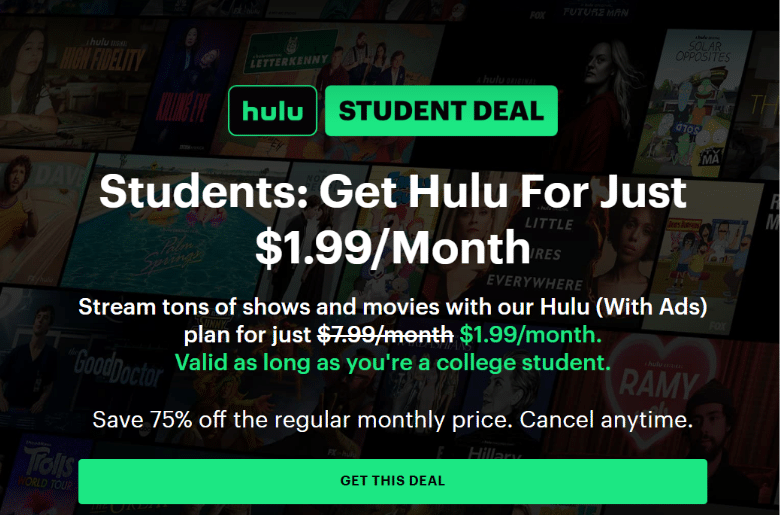 Hulu Student Discount