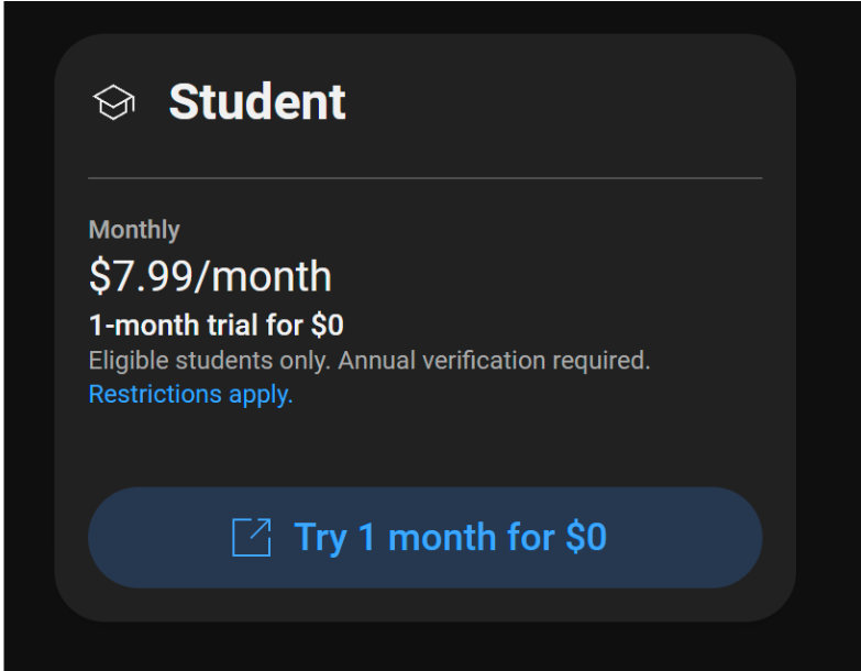 YouTube Premium Student Discount