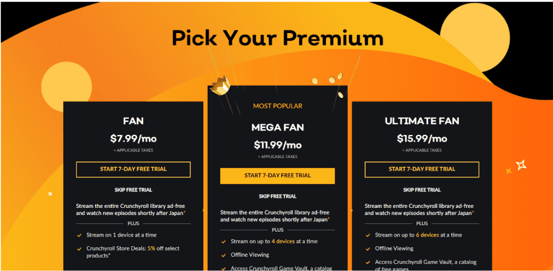 Choose Your Desired Subscription Plan