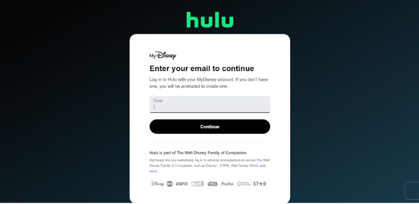 Create or Log In to Your Hulu Account 