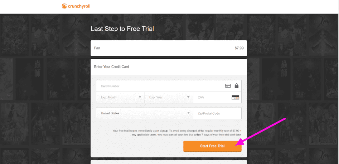 Enter Your Payment Information