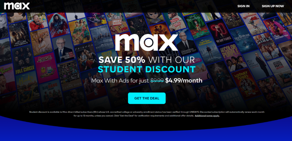 HBO Max Student Discount
