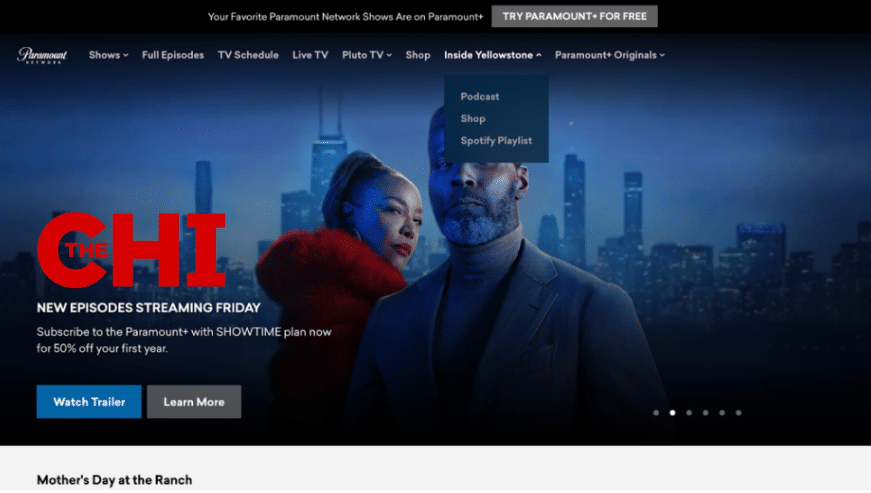 Paramount Network Offers Traditional TV Experience