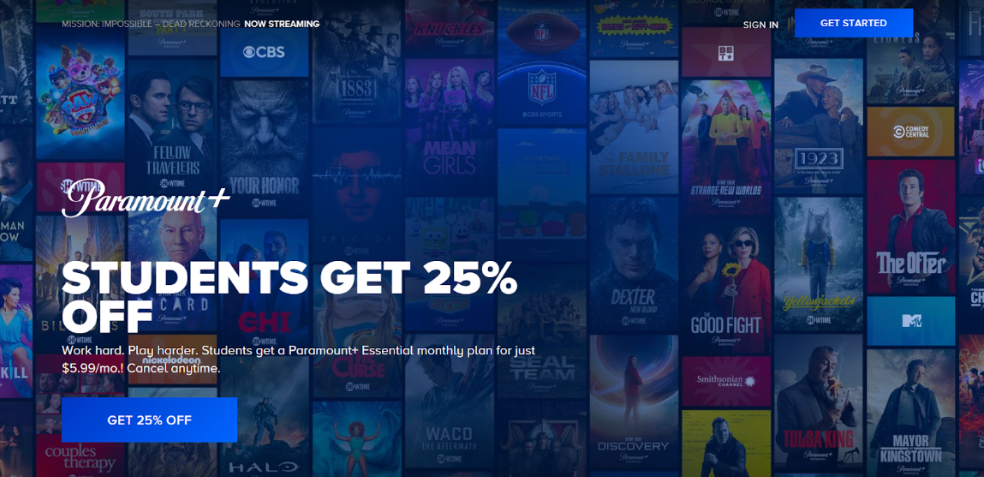 Paramount+ Student Discount
