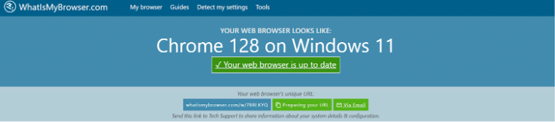 Update Your Browser And Clear The Cache