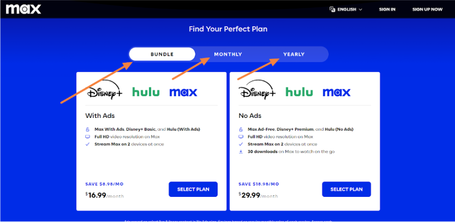 Choose Your Preferred Plan