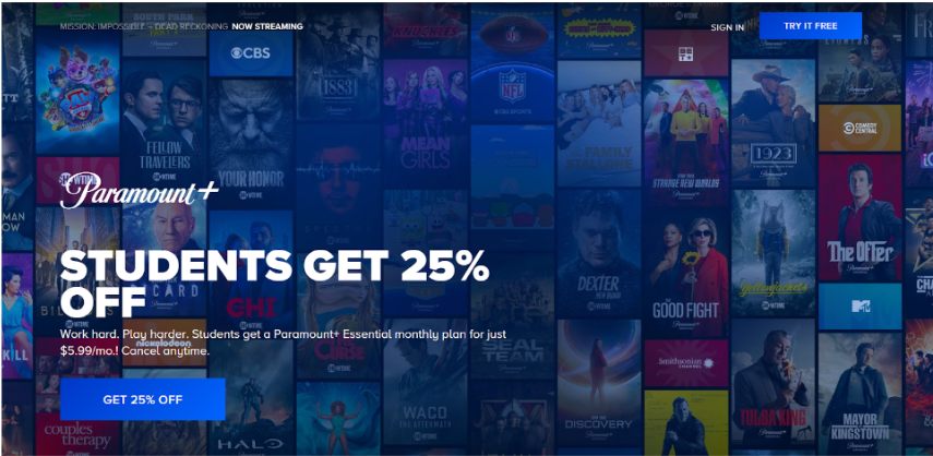 Paramount Plus Student Discount
