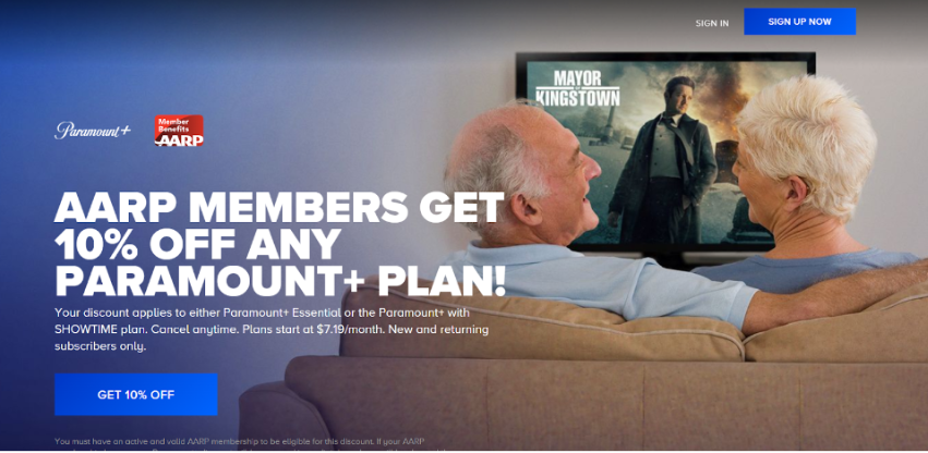 Paramount+ Senior Citizen Discount