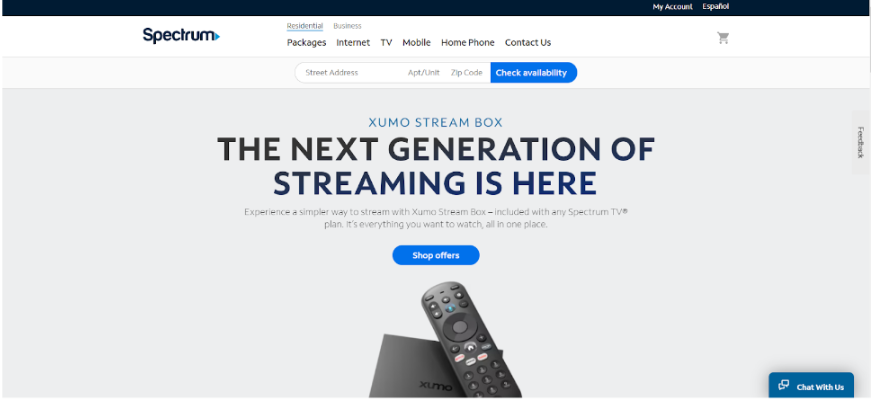 Spectrum XUMO Stream Box
