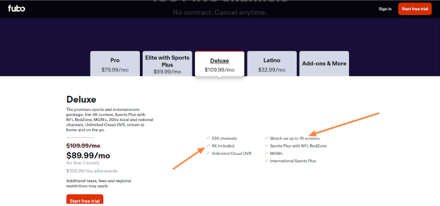 Streaming Quality and Limits