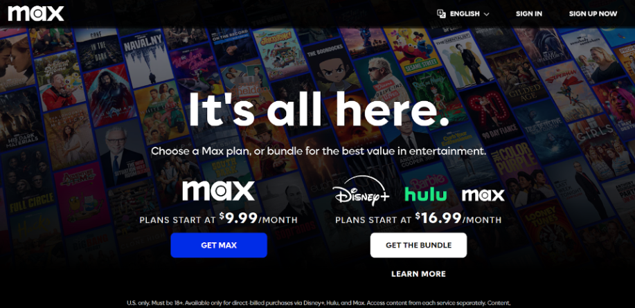 Visit the HBO Max Website