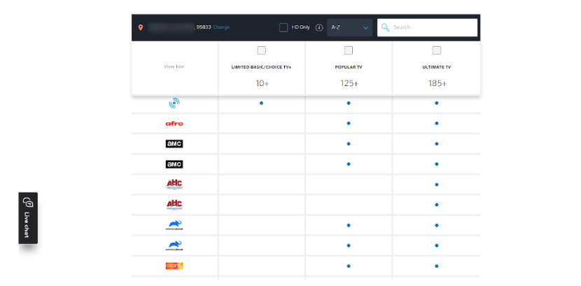 Xfinity Channel List
