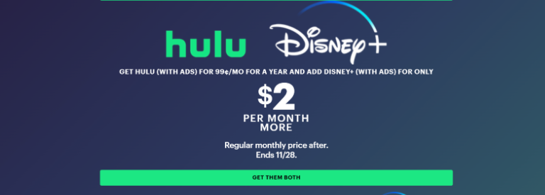 Disney Plus Black Friday Deal Page