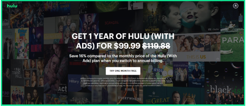 Hulu Annual Discount