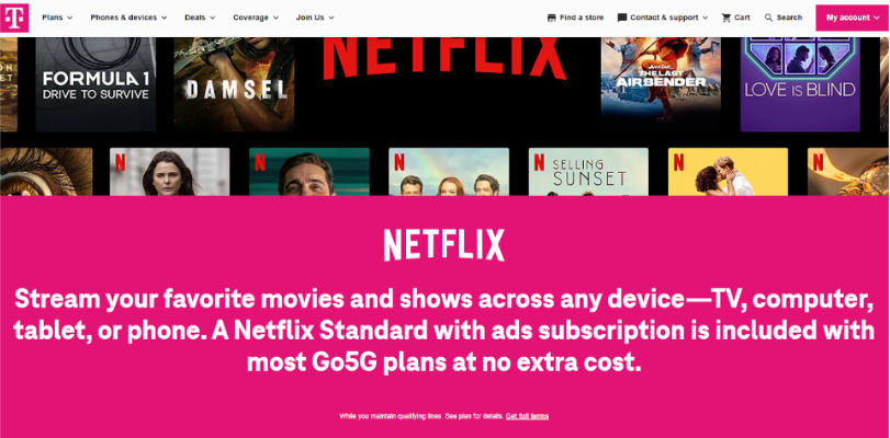 T-Mobile Offers Netflix Free