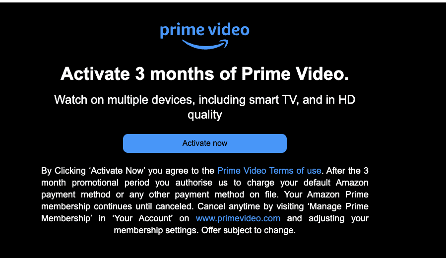 Amazon Prime Free Trial Page Amazon Prime Video 3 Month Free Trial