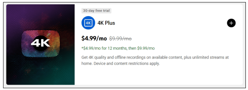 4K Content Add-on