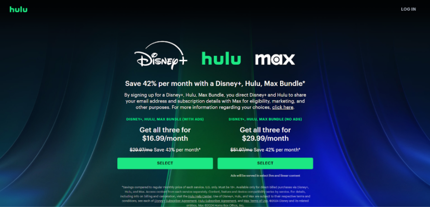 Disney+, Hulu, Max Bundle