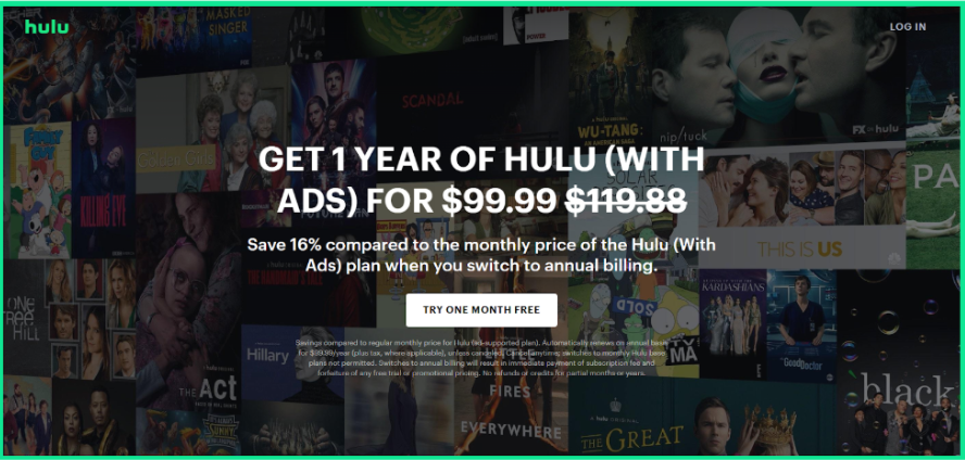 Hulu Annual Plan