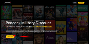 Peacock Military Discount 2025 — $2.99/month For 12 Months