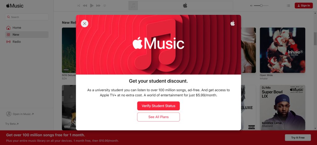 Apple Music Student Discount