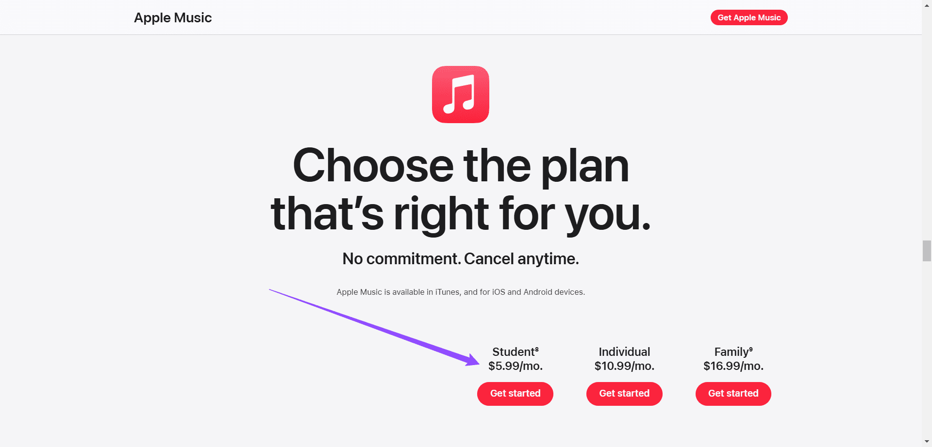 Apple Music student discount