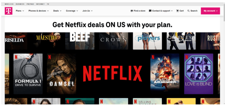 Netflix Free With T-Mobile