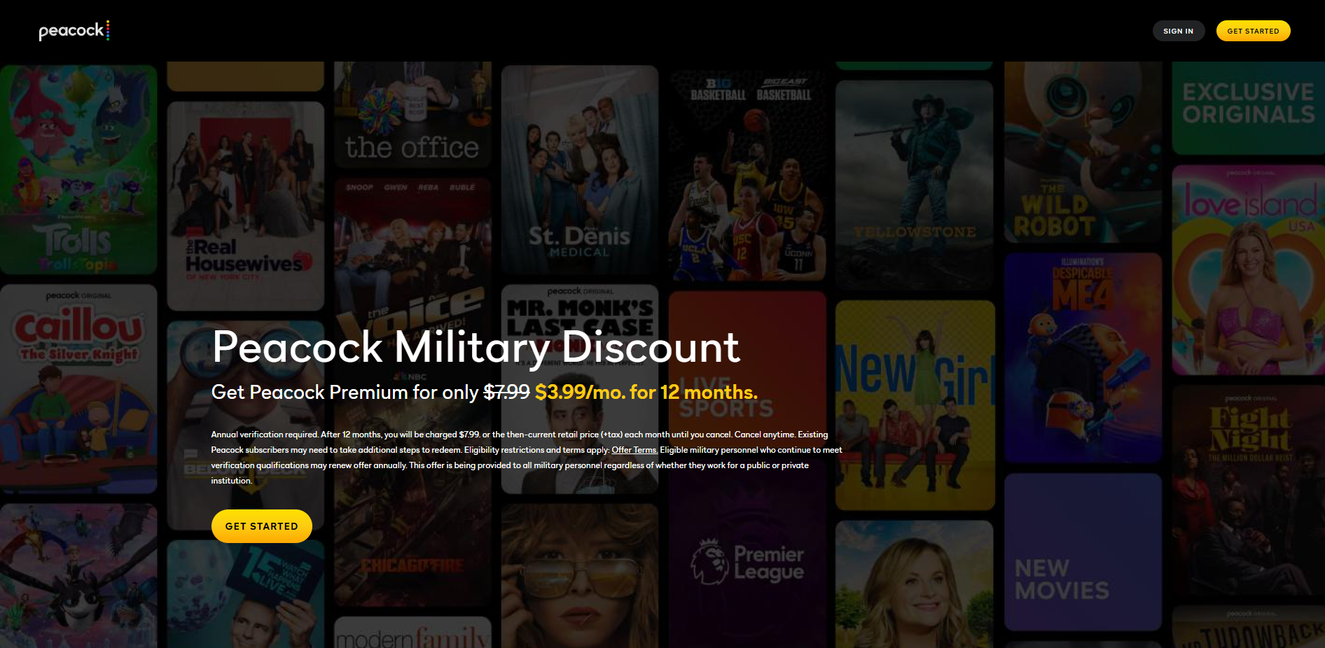 Peacock Military Discount