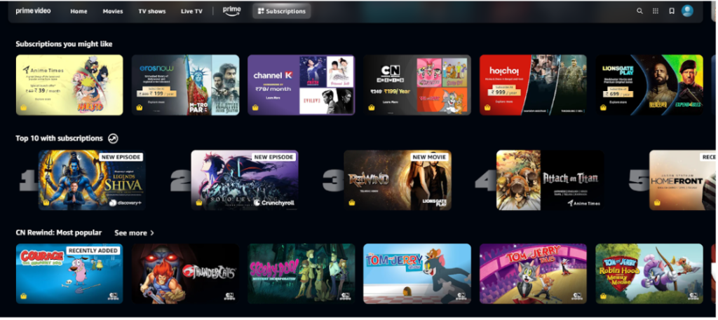 Amazon Prime Video Plans and Pricing
