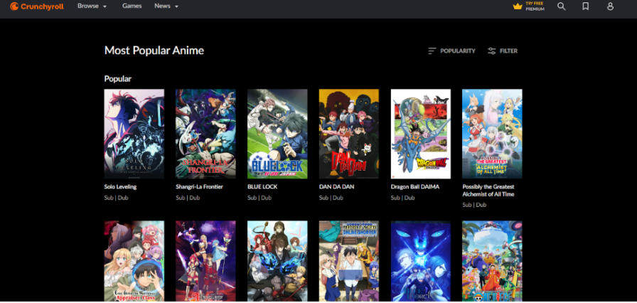Anime on Crunchyroll