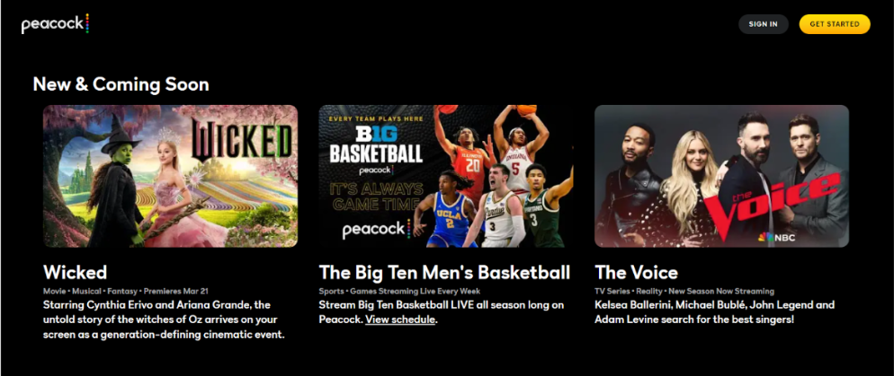 Movies To Watch on Peacock