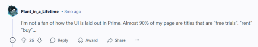 Netflix vs Amazon Prime Reviews - User 4