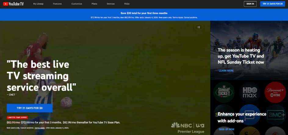 YouTube TV