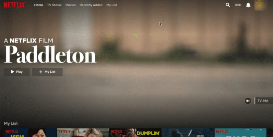 Go to the Netflix website and log in Go to the Netflix website and log in