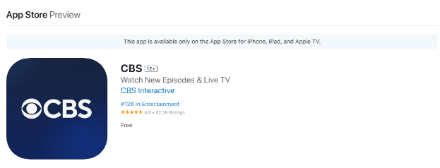 CBS App CBS App