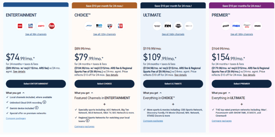 DirecTV Cost DirecTV Cost