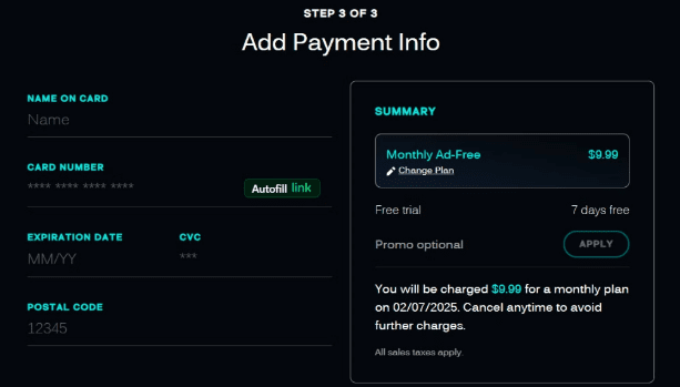 Payment Info Payment Info