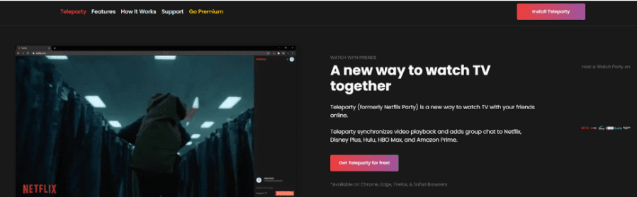 Using Teleparty (formerly Netflix Party) Using Teleparty (formerly Netflix Party)
