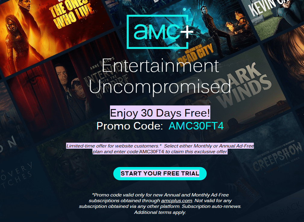 AMC Plus 30 Day Free Trial