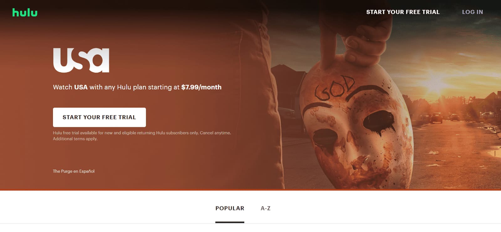 Hulu Home Page Hulu Home Page