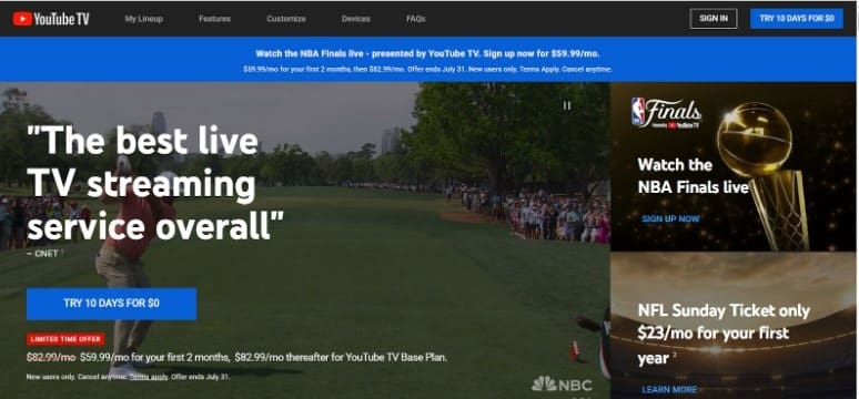 YouTube TV